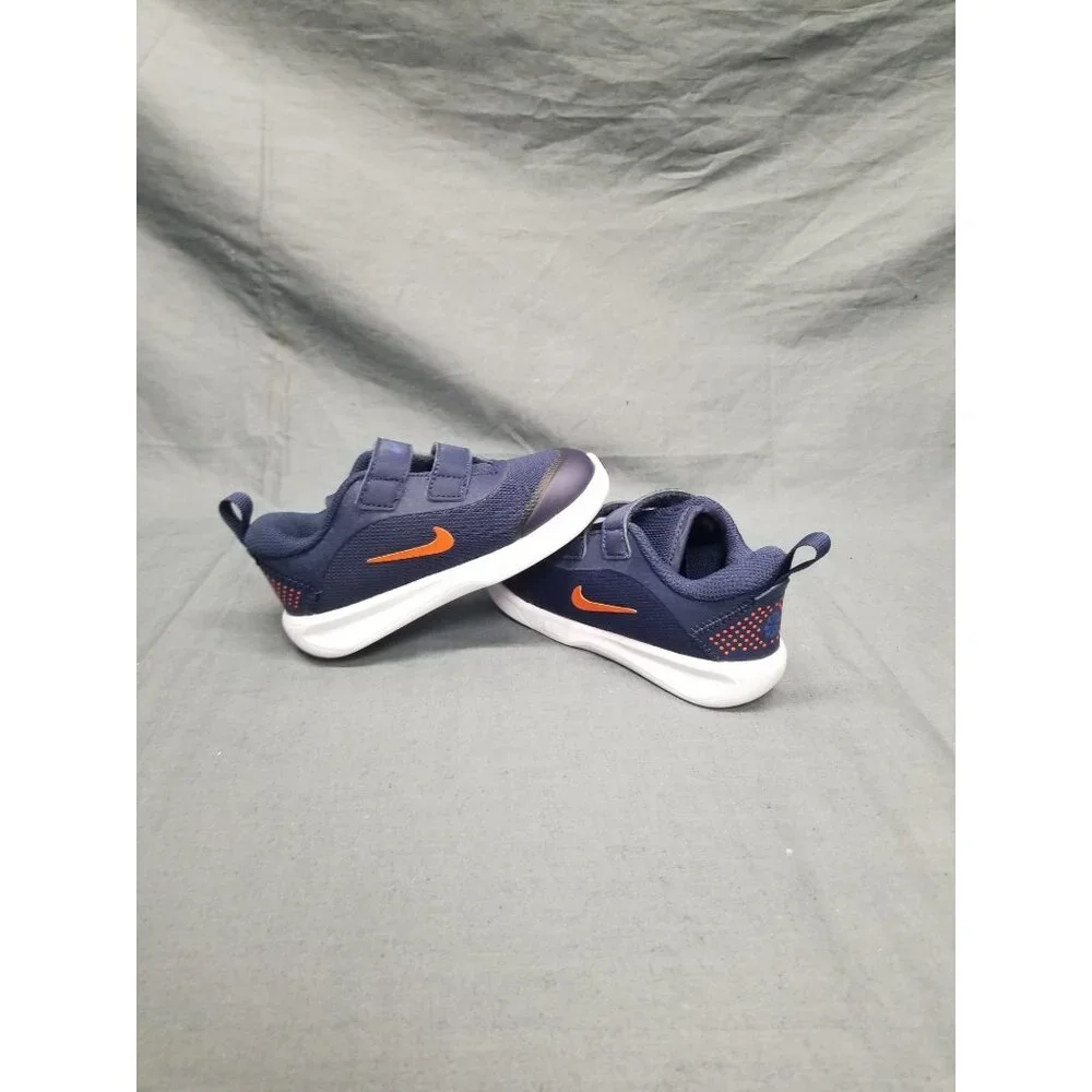 Nike Omni Multi-Court Sneakers Slip-On Blue Orange Size 8 DISPLAY MODEL! - Picture 5 of 6